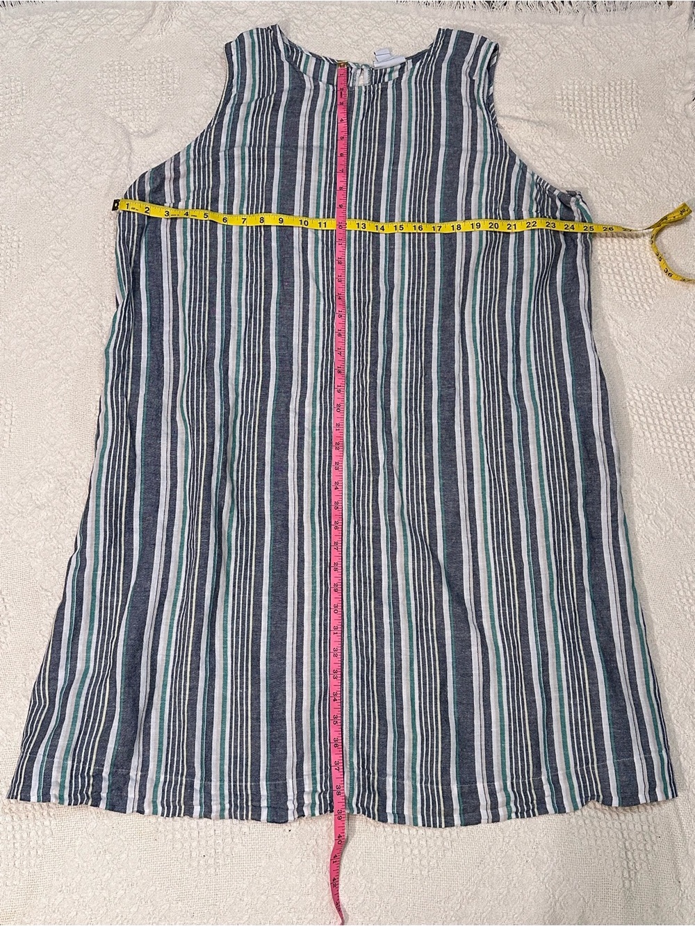 Liz Claiborne Striped Linen Dress - Picture 3 of 6